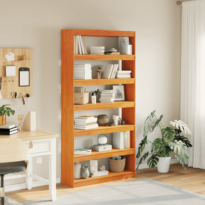 Bokhylle Tre Romdeler 100x30x199,5 cm heltre furu