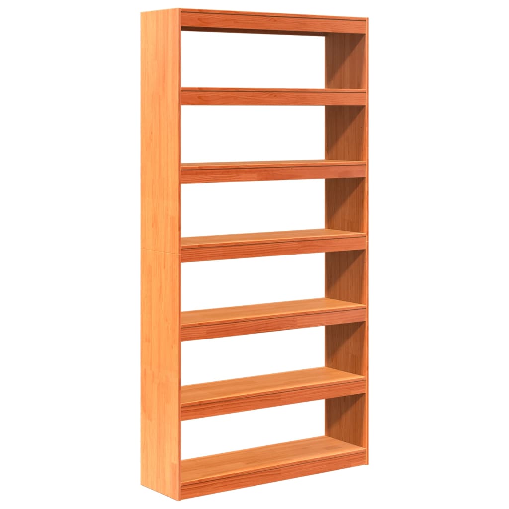 Bokhylle Tre Romdeler 100x30x199,5 cm heltre furu