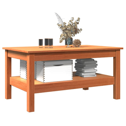 Salongbord Sofabord Tre voksbrun 80x50x40 cm heltre furu