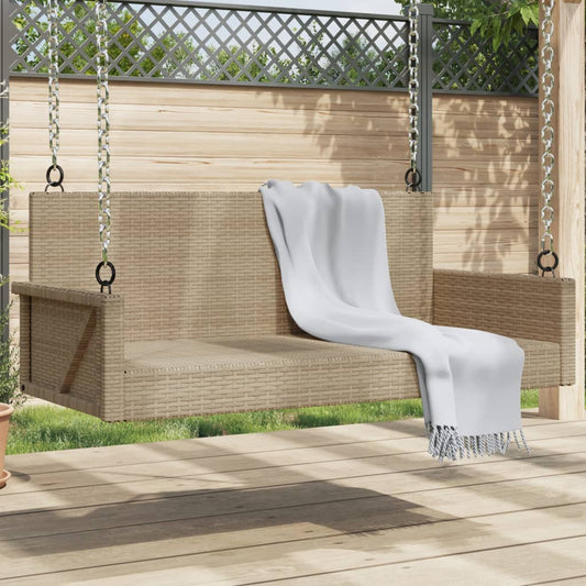 Hagebenk Kunstrotting Huskebenk beige 119x56x48 cm
