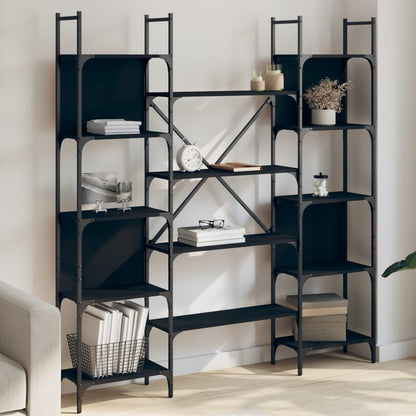 Bokhylle Svart 155,5x24x166,5 cm