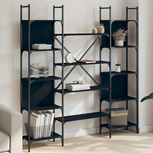 Bokhylle Svart 155,5x24x166,5 cm