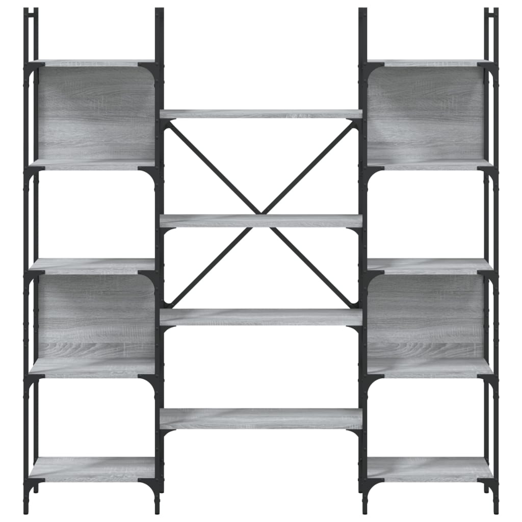 Bokhylle Sonoma Grå 155,5x24x166,5 cm