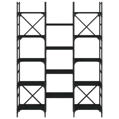 Bokhylle Svart 127,5x28,5x172,5 cm