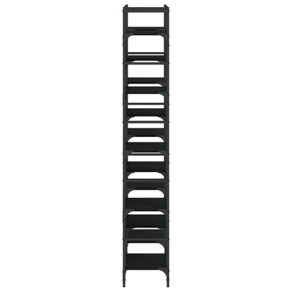 Bokhylle Svart 127,5x28,5x172,5 cm