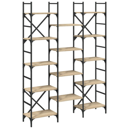 Bokhylle Sonoma Eik 127,5x28,5x172,5 cm