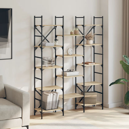 Bokhylle Sonoma Eik 127,5x28,5x172,5 cm
