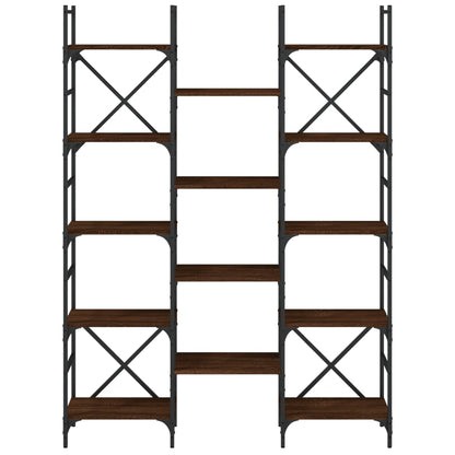 Bokhylle Brun Eik 127,5x28,5x172,5 cm