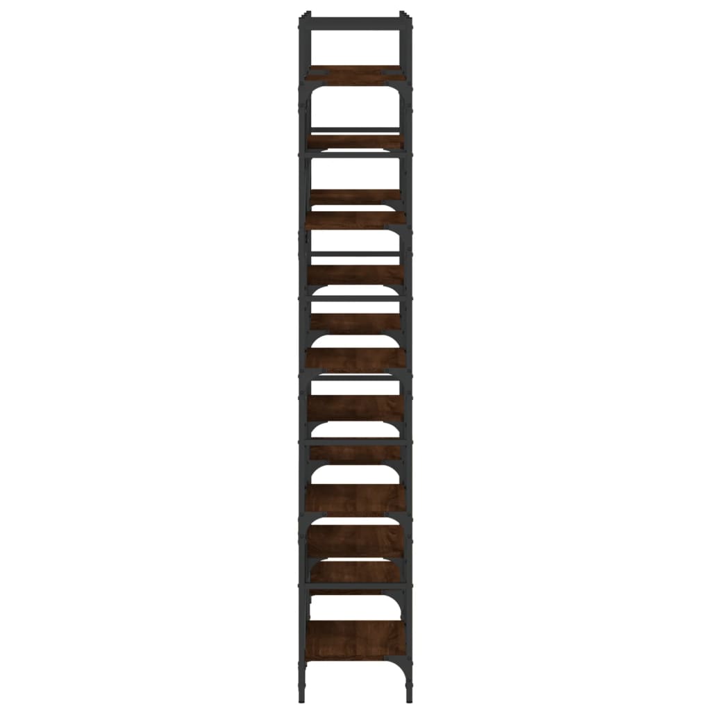 Bokhylle Brun Eik 127,5x28,5x172,5 cm
