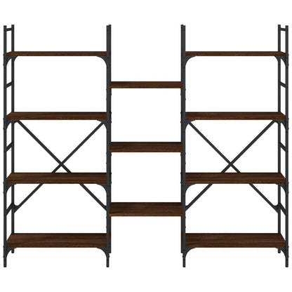 Bokhylle Brun Eik 160x28,5x136,5 cm