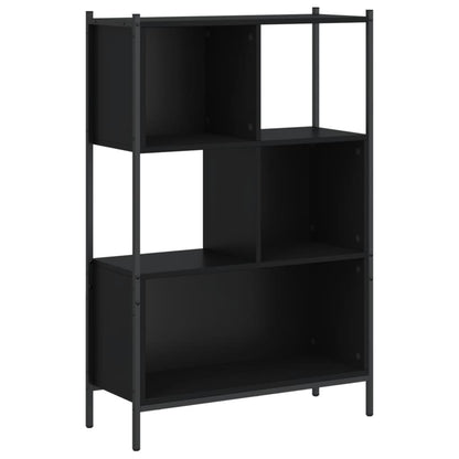 Bokhylle Svart 72x28x109 cm