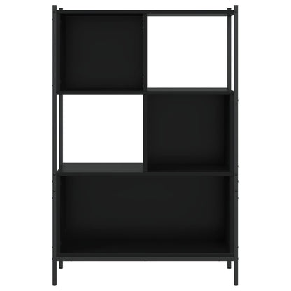 Bokhylle Svart 72x28x109 cm