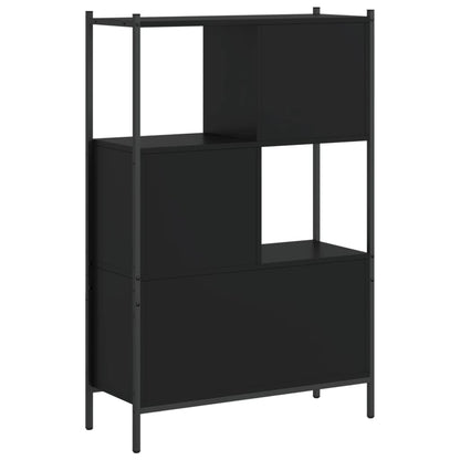 Bokhylle Svart 72x28x109 cm