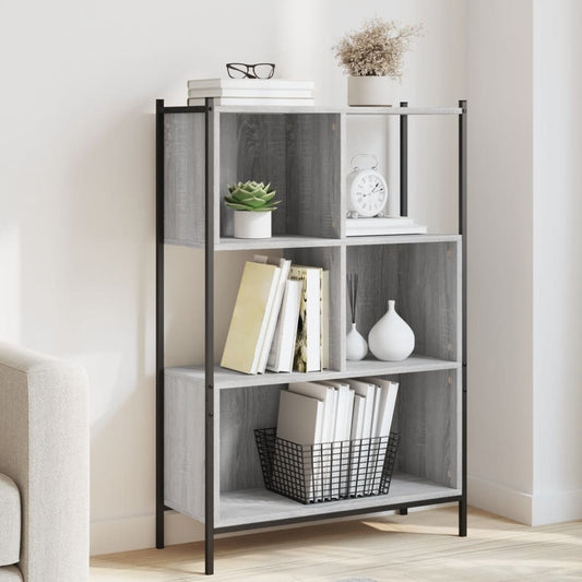 Bokhylle Sonoma Grå 72x28x109 cm