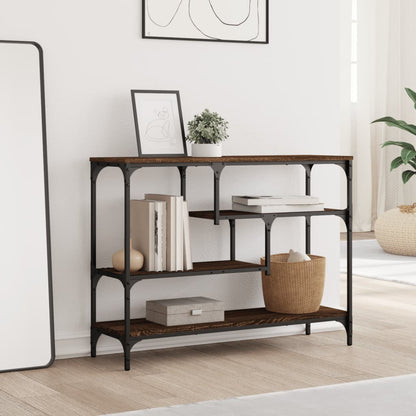 Avlastningsbord Konsollbord Brun Eik 100x30x75 cm