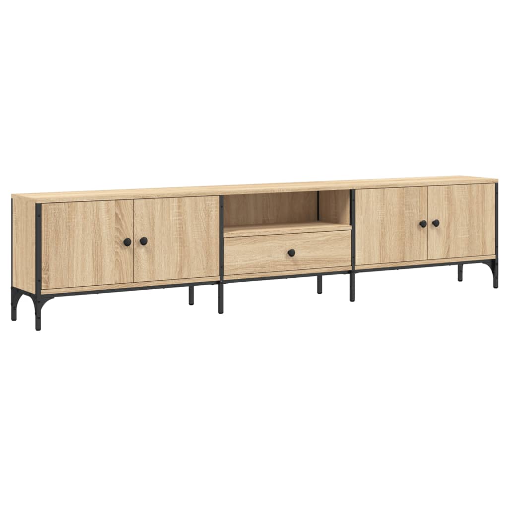 TV-Møbel Sonoma Eik TV-benk med skuff 200x25x44 cm