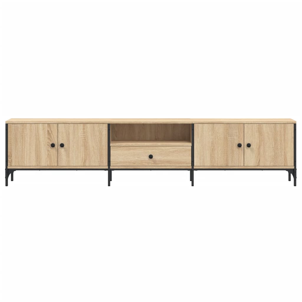 TV-Møbel Sonoma Eik TV-benk med skuff 200x25x44 cm