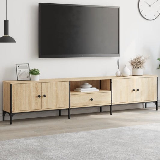 TV-Møbel Sonoma Eik TV-benk med skuff 200x25x44 cm