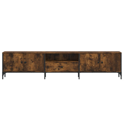 TV-Møbel Røkt EikTV-benk med skuff 200x25x44 cm