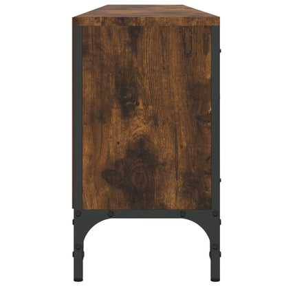 TV-Møbel Røkt EikTV-benk med skuff 200x25x44 cm