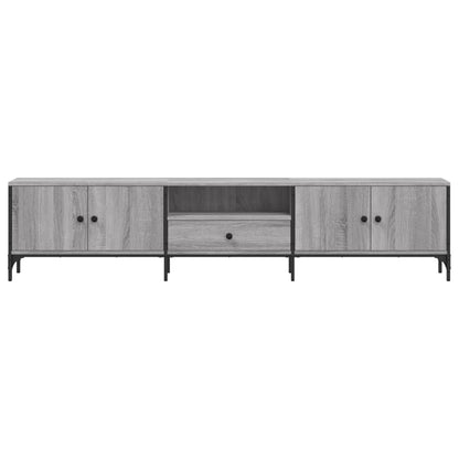TV-Møbel Sonoma Grå TV-benk med skuff 200x25x44 cm
