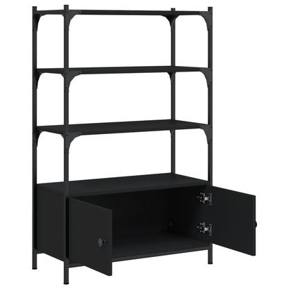 Bokhylle Svart 3 etasjer 70x30x109,5 cm