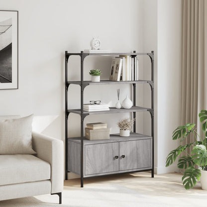 Bokhylle Sonoma Grå 3 etasjer 70x30x109,5 cm