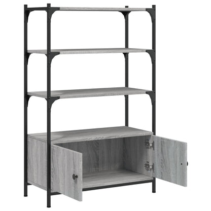 Bokhylle Sonoma Grå 3 etasjer 70x30x109,5 cm