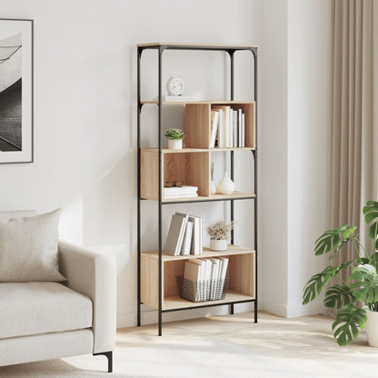 Bokhylle Sonoma Eik 5 etasjer 76x33x188,5 cm