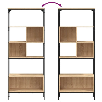 Bokhylle Sonoma Eik 5 etasjer 76x33x188,5 cm