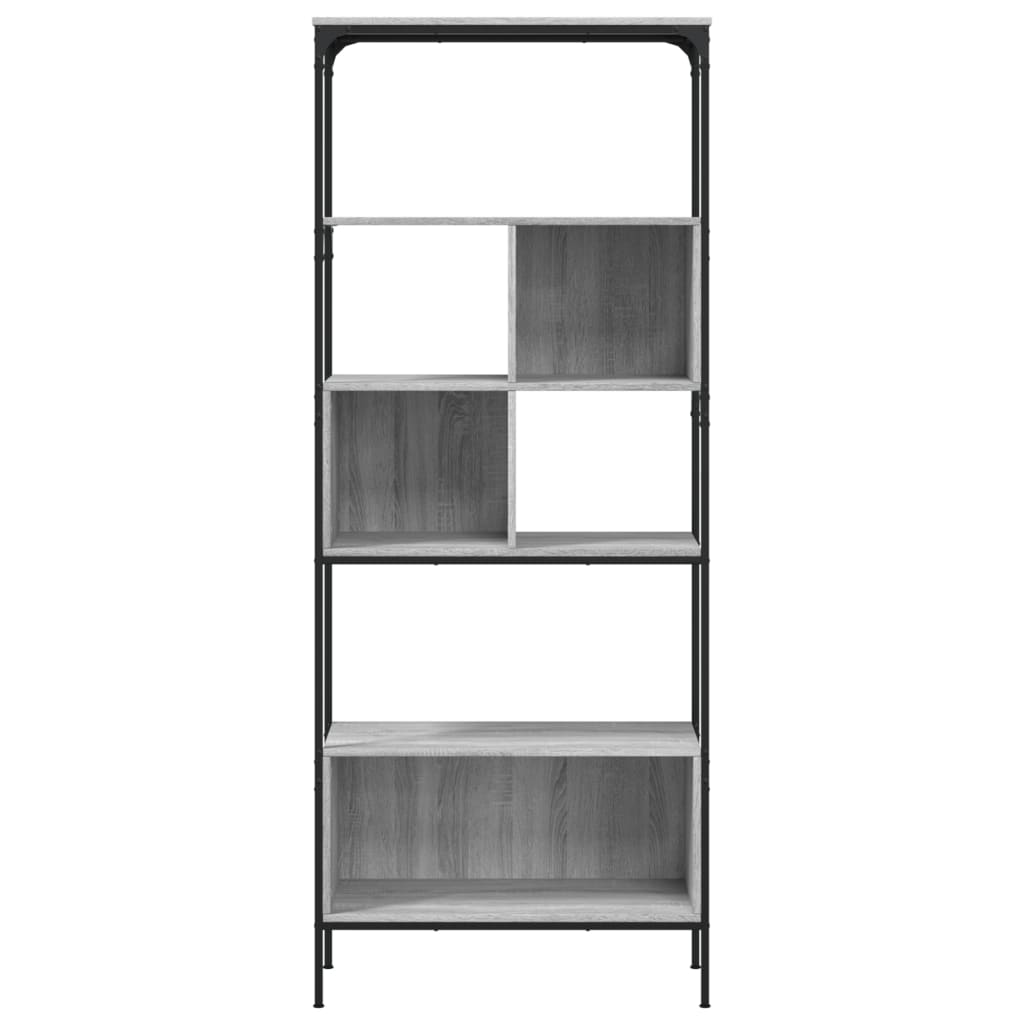 Bokhylle Sonoma Grå 5 etasjer 76x33x188,5 cm