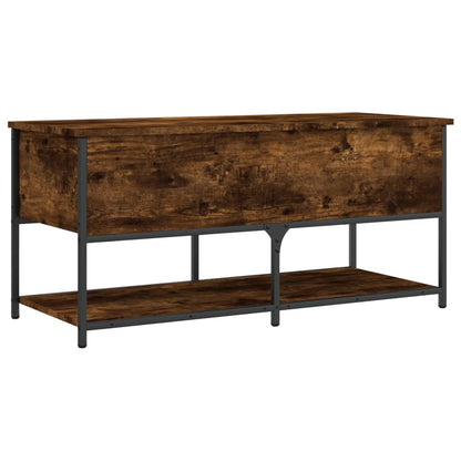 Oppbevaringsbenk Røyk Eik 100x42,5x47 cm
