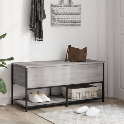 Oppbevaringsbenk Sonoma Grå 100x42,5x47 cm