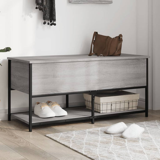 Oppbevaringsbenk Sonoma Grå 100x42,5x47 cm
