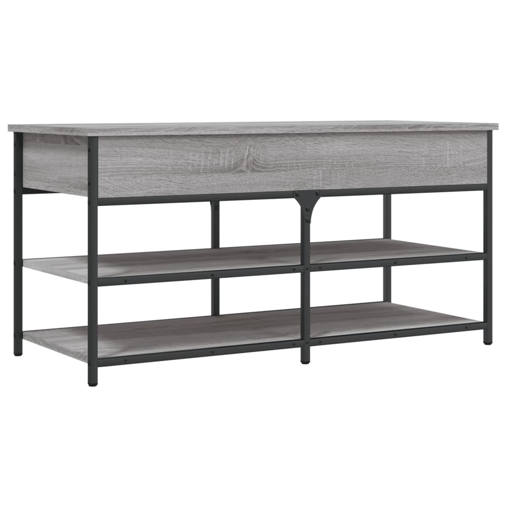 Skoskap Skohylle Skobenk Sonoma Grå 100x42,5x50 cm