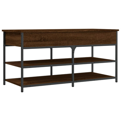 Skoskap Skohylle Skobenk Brun Eik 100x42,5x50 cm
