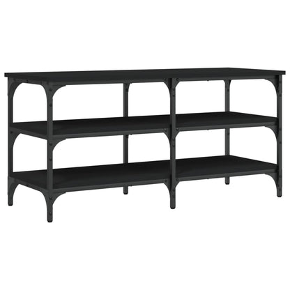 Skoskap Skohylle Skobenk Svart 100x38,5x49 cm