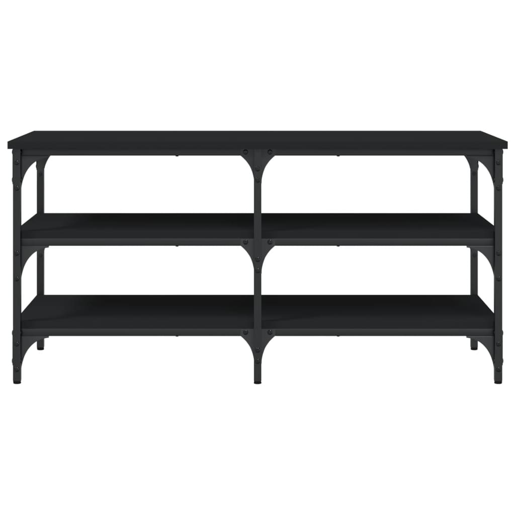 Skoskap Skohylle Skobenk Svart 100x38,5x49 cm