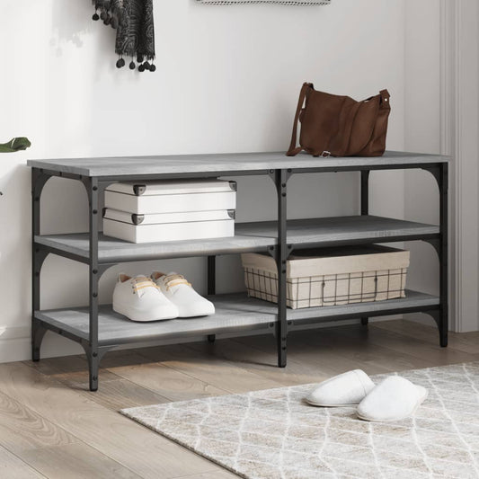 Skoskap Skohylle Skobenk Sonoma Grå 100x38,5x49 cm