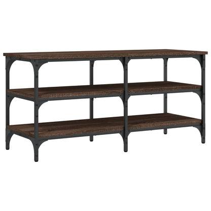 Skoskap Skohylle Skobenk Brun Eik 100x38,5x49 cm