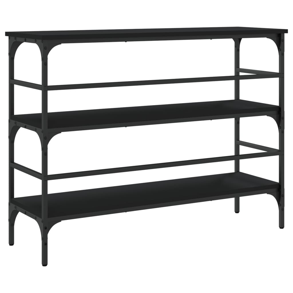 Avlastningsbord Konsollbord Svart 100x32x75 cm