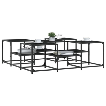 Salongbord Sofabord Svart 121x121x40 cm