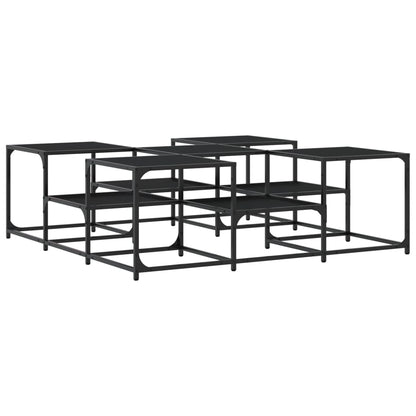 Salongbord Sofabord Svart 121x121x40 cm
