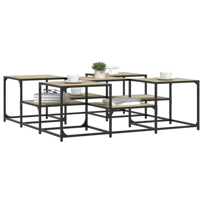 Salongbord Sofabord Sonoma Eik 121x121x40 cm