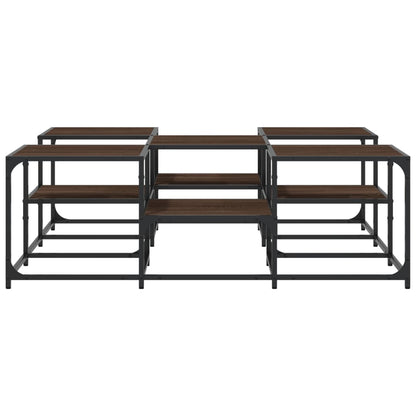 Salongbord Sofabord Røkt Eik 121x121x40 cm