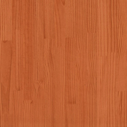 Skjenk Brun Eik voksbrun 80x40x75 cm heltre furu