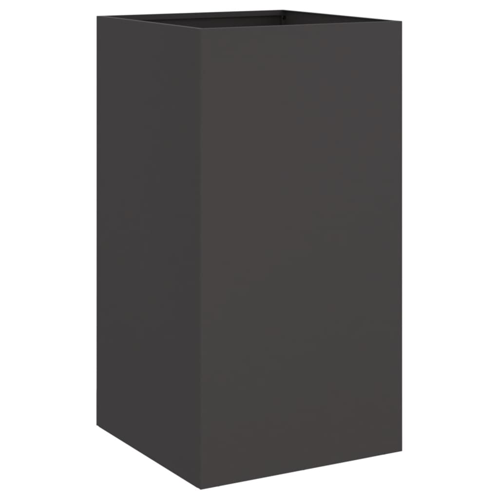 Plantekasse svart 42x38x75 cm stål