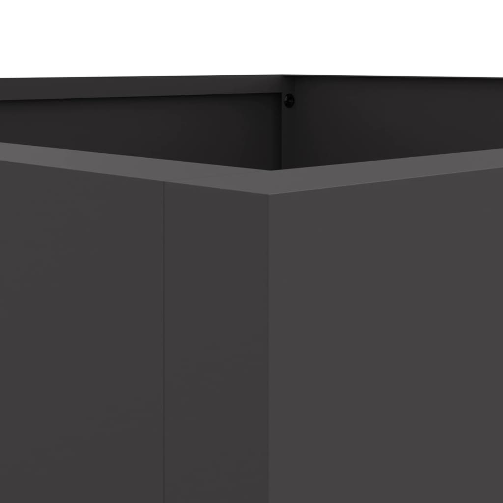 Plantekasse svart 42x38x75 cm stål