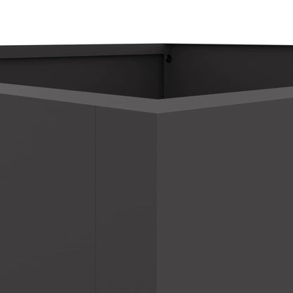 Plantekasse svart 42x38x75 cm stål