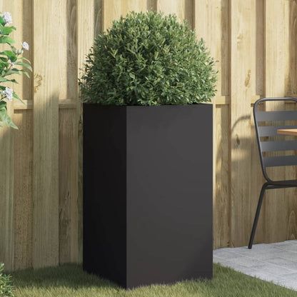 Plantekasse svart 42x38x75 cm stål